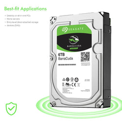 Seagate ST6000DM003 6TB Desktop HDD Internal Hard Disk Drive 5400 RPM SATA 6Gb/s 256MB Cache 3.5 inch HDD Drive Disk Computer