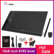 UGEE M708 Upgrades Graphic Tablet 8192 Level Digital Drawing Tablet Electronic Art Drawing Board 10x6 inch Active Area