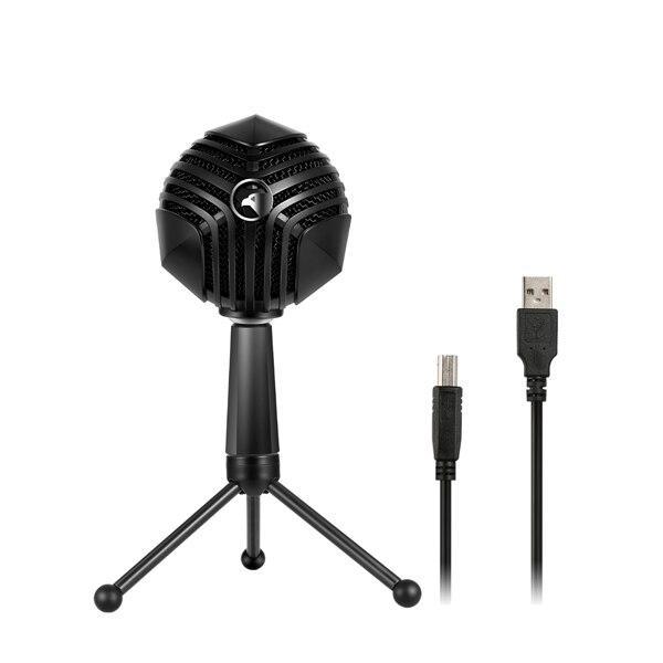 USB Condenser Microphone Studio Recording Cardioid Computer Microphone Professional Karaoke Gaming Foldable Tripod for Desktop