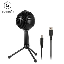 USB Condenser Microphone Studio Recording Cardioid Computer Microphone Professional Karaoke Gaming Foldable Tripod for Desktop