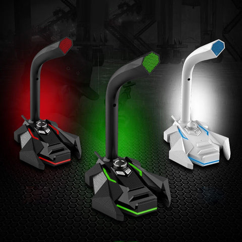 USB Wired Desktop Microphone with LED Indicator for Sony Playstation PS4 Gaming Online Chatting Recording Streaming