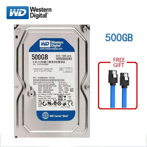 WD BLUE brand 500GB internal hard disk 3.5