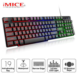 Wired Gaming Keyboard Mechanical Feeling Backlit Keyboards