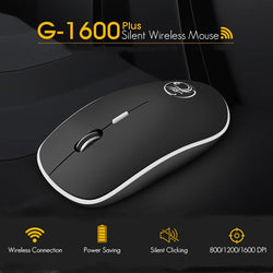 iMice Silent Computer Mouse 2.4Ghz 1600 DPI